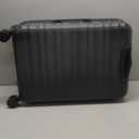 Amazon Basics 26" Hardside Medium Checked Luggage, Expandable For Up to 15% More Space, With Scratch-Resistant Surface, Four Multi-directional Wheels, Black