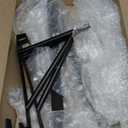 Over The Door Clothes Hanger, Metal Clothes Rack for Door with 5 Hooks, Over The Door Hanger for Bathroom, Laundry, Bedroom, Washroom, Fits Door Up to 1.97", Matte Black