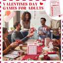 2 x Lewtemi Valentine Exchange Dice Game, Galentine's Day One Instruction Standing Sign with 2 Dice Galentine Activities The Girl's Night Party Favors Friend Valentines Gifts for Women