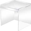 CroBlissful Acrylic Draft Cover with Front Overhanging Panel Shield for Lab Equipment or Office Use(15 x 15 x 15 Inches)