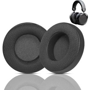 Sundara HE400 Headset Ear Pads Replacement Compatible with HiFiMan Sundara/HE400/HE400SE/HE400I/HE6SE/HE500/HE560/HE300/HE350/HE35X/HE-4/HE-4XX/HE-5/HE-X4/HE-5SE Headset(Textile Fabric Ear Cushions)