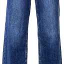 Astylish Women's High Waisted Wide Leg Straight Jeans (10)