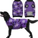 Halloween Dog Sweater Puppy Spooky Spider & Bat Patterns Outfit Knitwear Pullover Warm Pet Sweater for Small Middle Large Dog 4XL