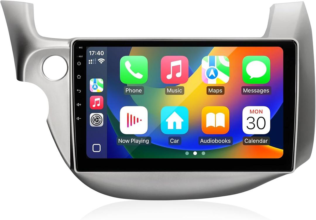 for FIT 2009-2013 Radio Compatible with Wirelessly Carplay Android Auto Upgrade Android Car Stereo Bluetooth Navigation GPS 1280X720 Touchscreen FM WiFi Media Player Backup Camera Head Unit