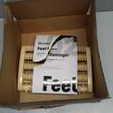 Brookstone Foot Massager for Neuropathy & Plantar Fasciitis Relief - Wooden Foot Roller Massager, Neuropathy Pain Relief for Feet - Mom Gifts for Women Portable for Home or Travel (Oak)