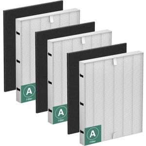 115115 Filter A Replacement Compatible with Winix PlasmaWave Air Purifier C535 5300 5300-2 6300 6300-2 5000 9000 C909 AM90,3 Pc Size 21 Main Filters and 3 Pc Carbon Pre-filters,By Improvedhand