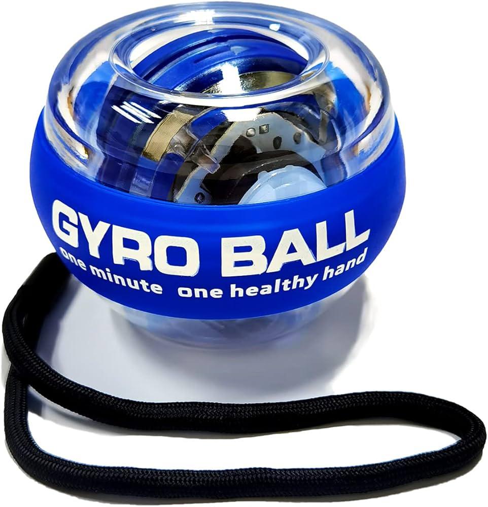 Metal Torque Ball with Light, Weighted Auto-Start Gyro Ball Hand Wrist Forearm Trainer and Strengthener for Exercise Joint and Muscle with Bag