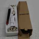 DRomance Black Flameless Taper Candles Battery Operated with Remote and Timer, Blood Dripping Wax LED Flickering Candles Skeleton Hand Holders Dinner Table Halloween Decor Lights(2 Pack, 3 x 12)