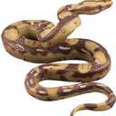 Toyvian Snake Toy Rubber Snake Pranks for Adults High Simulation Rubber Fake Python Model for Garden Props and Halloween Tricky Creepy Prank