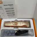 oneisall Dog Clipper Low Noise, Dog Grooming Kit with Rechargeable, Pet Shaver Cordless Electric Quiet Hair Clipper Set for Dogs Cats PetsGold