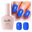 Blue Gel Nail Polish, 1Pcs Electric Blue Gel Polish Soak Off UV LED Gel Polish, Long Lasting, Nail Art Manicure Salon DIY at Home for Autumn and Winter (0.34 Fl Oz-1911)