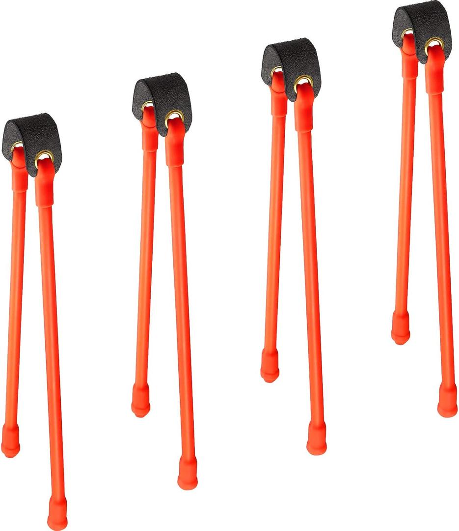 Shappy Slingshot Replacement Band Sets Heavy Pull Slingshot Replacement Rubber Bands Tubular Elastic Rubber Band for Hunting Catapults Outdoor Games(4 Pieces)