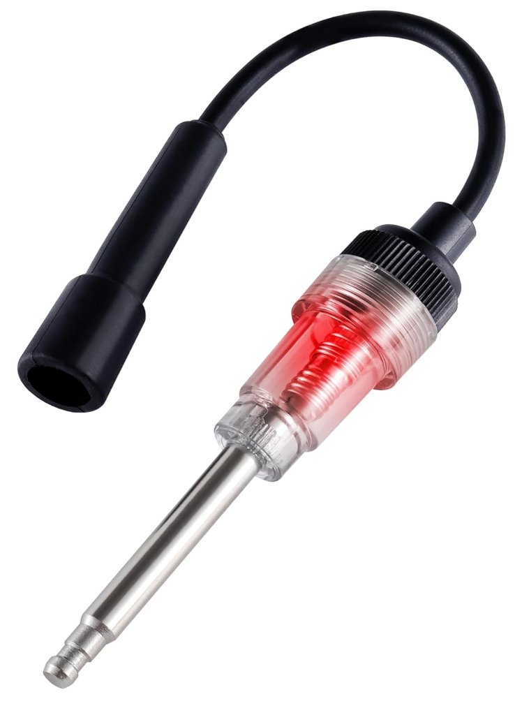 Inline Spark Plug Tester, Plug-in Engine Ignition Tester, Car Exterior Accessories, Automobile, Lawn Mower,Engine Verification-Armature Diagnostic Test Tool