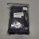 wirarpa Men's 100 Cotton Briefs Underwear No Fly Covered Waistband 4 Pack (Black, L)