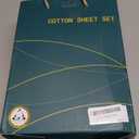 SONORO KATE 100% Egyptian Cotton Sheets Set, Extra Deep Pocket up to 18"-24",1000 High Thread Count, Soft & Breathable 5-Star Hotel Sateen Bed Sheets - 4 PC (Black,King)