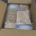 50 Pack 25 oz Paper Food Containers with Lids, Meal Prep Containers Disposable Large Paper Bowls, Microwavable and Freezer Storage Use Cardboard Food Containers (Brown)