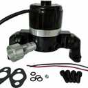 Small Block Chevy Electric Water Pump 283-327-400 SBC High Volume Flow 35 GPM (Black)