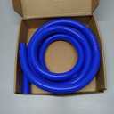 10FT ID 5/8" (16mm) Heater Hose Coolant Radiator Straight Temperature Reinforced Silicone Tubing Rupture Pressure 232 Psi With 5 Clamps 4MM Thick for Vehicle Cooling Systems (Blue)