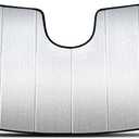Custom Fit Windshield Foldable Sunshade for 2025 Toyota Camry Sedan, Compact Reflective Sun Shade Block UV Rays Visor Protector Folding Insulation Accessories (Made in USA)