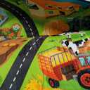 Kids Road Rug 6x9, Farm Car Play Mat for Toy Cars