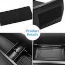 Zxiaochun 2PCS Center Console Organizer Compatible with 2023 2024 2025 2026 Honda Pilot & 2026 Honda Passport Interior Accessories, Armrest Box Tray Gear Shift Storage Tray