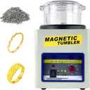 Magnetic Tumbler Jewelry Polisher 180mm 2000 RPM Finisher 7.3 inch Magnetic Polisher with Adjustable Speed for Jewelry (JH185)