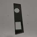 Soft Carbon Fiber Car Gear Panel Frame Water Cup Holder Panel Frame Sticker Car Interior Accessories Compatible for BMW X1 U11 2023-2024(32)