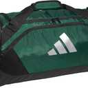 adidas Team Issue Sports Duffel Bag for Men and Women (One Size, Dark Green)