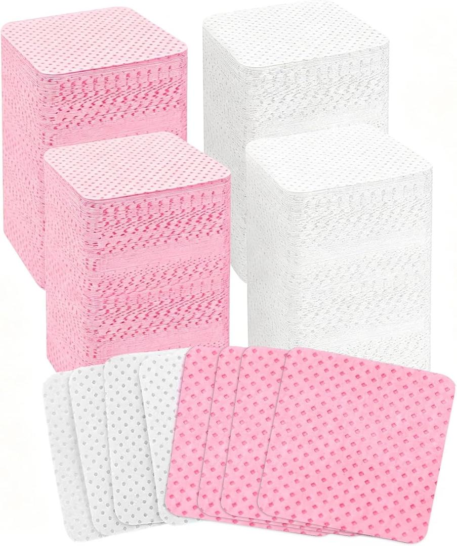 720Pcs Lint Free Nail Wipes, Nail Supplies Nail Polish Wipe, Pads Gel Nails No Lint Naile Glue Wipes Super Absorbent Soft Non-Woven for Fingernail Polish Remover Eyelash Extensions Nail Art