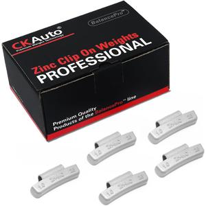 CKAuto MC Style Zinc Clip on Wheel Weights 1oz, Coated, 25Pcs/Box, Gray