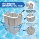 EZ POOLS Reinforced-Duty Pump Basket 4X Stronger Mold Than OEM, Fits Hayward Super Pump (SPX1600M)