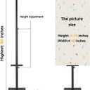 HUAZI 3PACK Poster Stand with Heavy Duty Base Sign Stand Holder Floor Freestanding Poster Board Stand Adjustable Height Up to 75inches, Black