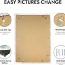 Hongkee 19.7x27.6 Frame, Distressed White Wood Style, Wall Mounting