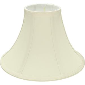 Aspen Creative 58030A, Bell Uno Lamp Shade, Ivory, 4" Top x 10" Bottom x 7" Slant Height, Slip UNO 33mm