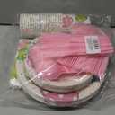 168PCS Easter Party Supplies Easter Egg Party Decorations Cartoon Bunny Paper Plates and Napkins Cups for Spring Themed Easter Birthday Party Serves 24