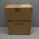 EDUJIN Large Bean Bag Chair, Memory Foam Bean Bag Chairs for Adults with Filler Included, Extra Soft Dutch Velvet Fabric, Bean Bags for Living Room - 3 Foot, Dark Grey