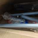 Medline Lightweight Junior/Lower Height Folding Walker with 5 Wheels