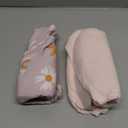 TILLYOU Muslin Baby Lounger Cover, 100% Cotton Newborn Lounger Cover, 2 Pack Baby Nest Slipcover for Boys Girls, Cover Only, Pink Butterfly