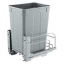 VEVOR Pullout Trash Can for Kitchen Cabinets, 35 QT Garbage Waste Recycling Bin, Under Mount Waste Container, with Heavy Duty Metal Soft Close Sliding System and Door Kit, for Sink, Under Counter