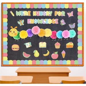 Colarr 3D Pastel Caterpillar Bulletin Board Decoration Set Colorful Hungry Caterpillar Classroom Decor Cafeteria Cutouts Bulletin Board Kit for Kindergarten Preschool Elementary Back to School Colarr 3D Pastel Caterpillar Bulletin Board Decoration Set Colorful Hungry Caterpillar Classroom Decor Cafeteria Cutouts Bulletin Board Kit for Kindergarten Preschool Elementary Back to School
