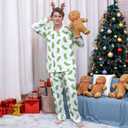 Unisex Ultra Soft Pajama Set, Winter Christmas Pajamas, Soft Warm Matching Sleepwear Gift for Women Men With Pockets (S)