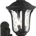 Livex Lighting 7856-14 Oxford 3-Light Outdoor Wall Lantern, 22" x 11" x 22", Black
