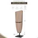 ULTCOVER Patio Parasol 600D Waterproof Outdoor Market Extra Large Umbrella Cover - Fits Double-Sided Umbrella 13-15 Feet