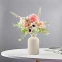 Beige Ceramic Vase, Dry Flower Vases Minimalism Style for Modern Table Shelf Home Decor, Fit for Fireplace Bedroom Kitchen Living Room Centerpieces Office Desk Best Decoration(Beige)