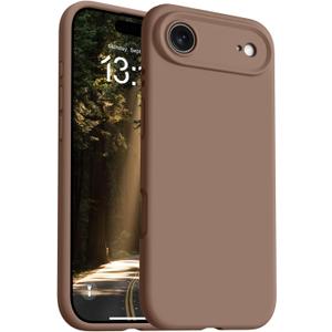 OTOFLY Magnetic for iPhone 17 Air Case,Compatible with Magsafe,Classic Liquid Silicone Mobile Phone Case,Integrated Camera Control Button,Anti-Scratch Microfiber Lining, Light Brown