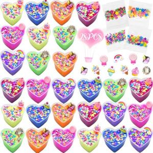 28 Pack Butter Slime Kit, DIY Stress Relief Slimes Pre Filled Easter Egg Surprise Toys for Basket Stuffers Egg Hunt Party Favors Goodie Bag