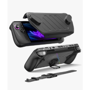 JSAUX PC0111 ModCase Compatible with ASUS ROG Ally X (2024), ROG Ally X Case with Detachable Front Shell, Include Protective Case, Face Cover, Metal Bracket and Strap - Basic Set