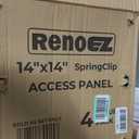 4 x Plastic Access Panel 14x14 inches with Spring Click Technology - No Tools Required - For Drywall, Ceiling and Wall - Access Door for Plumbing, HVAC and Other Holes or Openings (4)