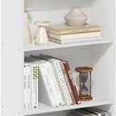 Furinno Basic Book Shelf, 3-Tier Modern Bookshelf, Bookcase with Open Shelves, 9.3 x 21.8 x 39.5, for Living Room, Bedroom, Home Office, White