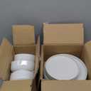 AmorArc Dinnerware Sets for 4, 12 Pieces Ceramic Plates and Bowls Set, Handcrafted Stoneware Plates Set, Dishwasher & Microwave Safe Dishes Set (Speckled Beige)